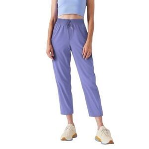 Athleta Arrival Blue High Rise Drawstring Waist Pants Size 0 (Please see measure